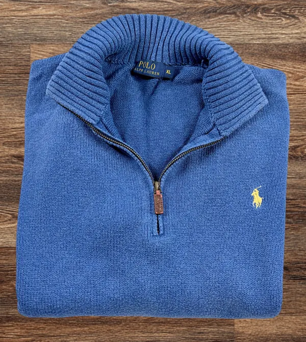 Polo Ralph Lauren Blue Quarter Zip Jumper XL
