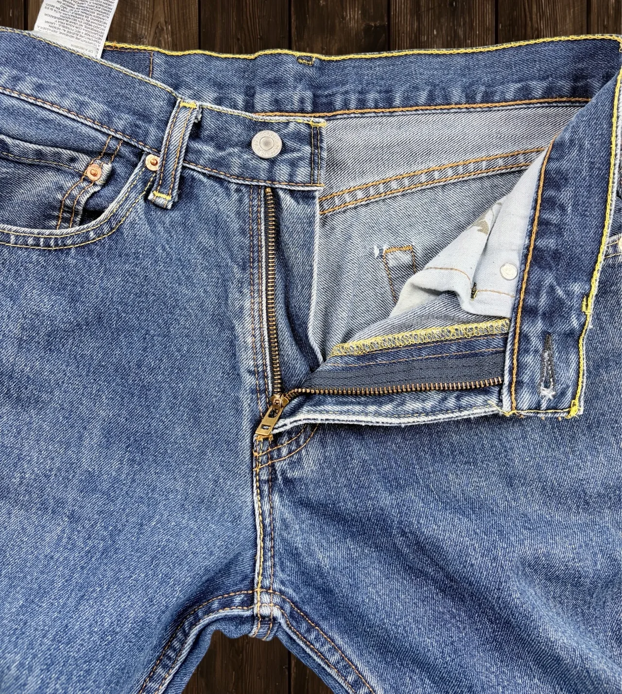 Levi’s 505 Regular Straight Leg Jeans W30 Blue — photo 8