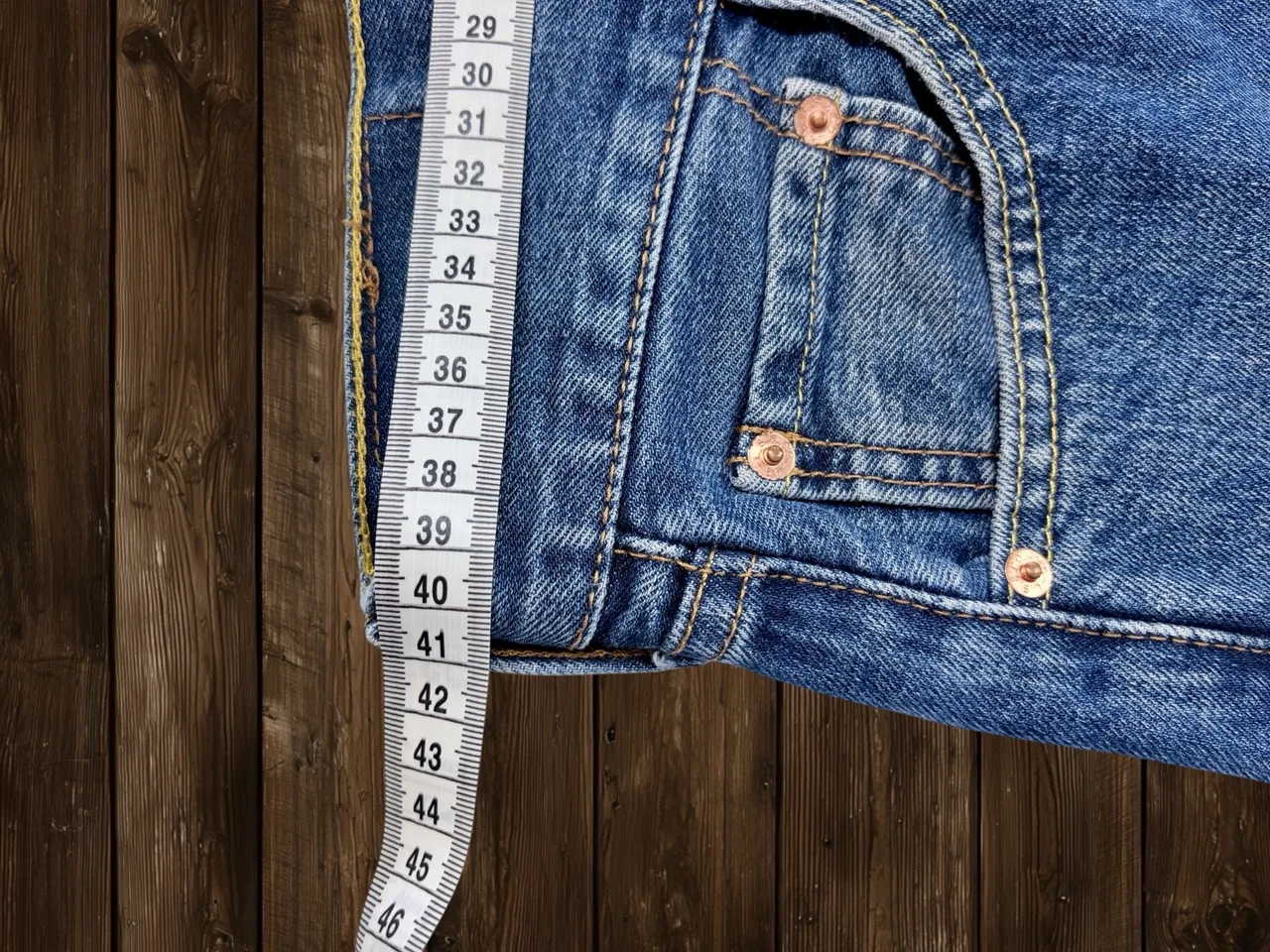 Levi’s 505 Regular Straight Leg Jeans W30 Blue — photo 6