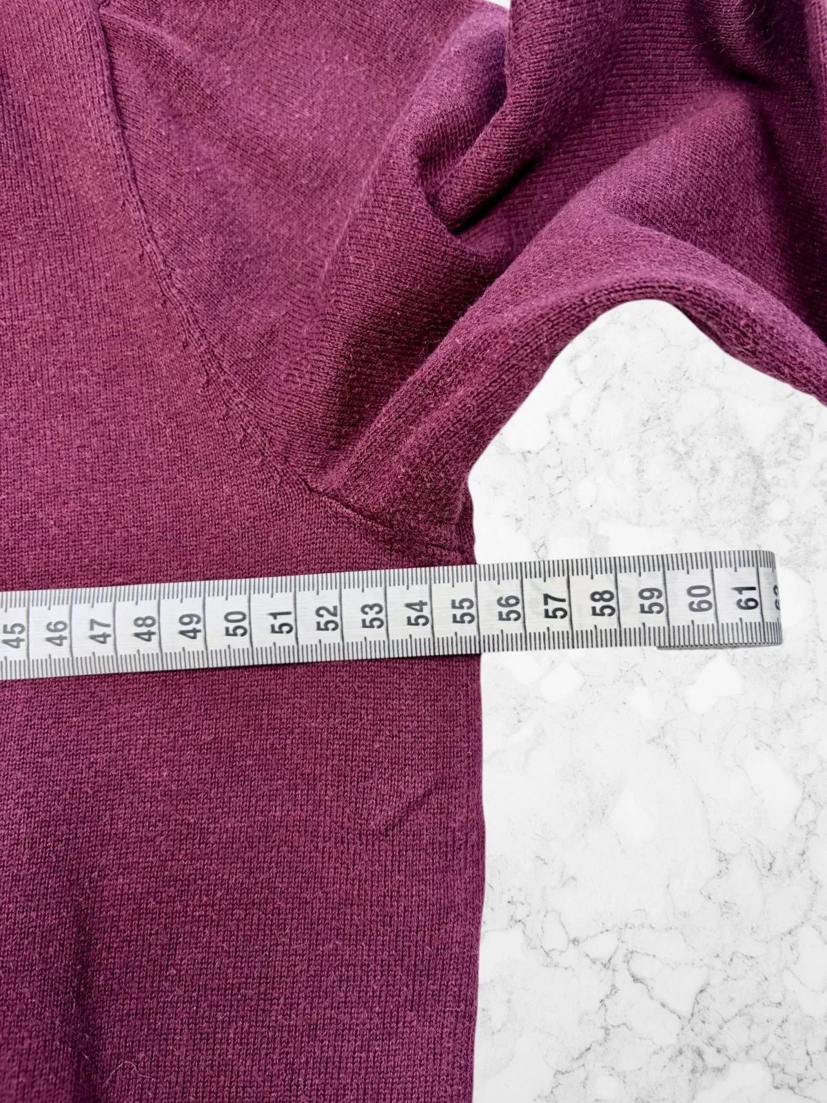 Polo Ralph Lauren Pima Cotton V-Neck Jumper M Burgundy – photo 7