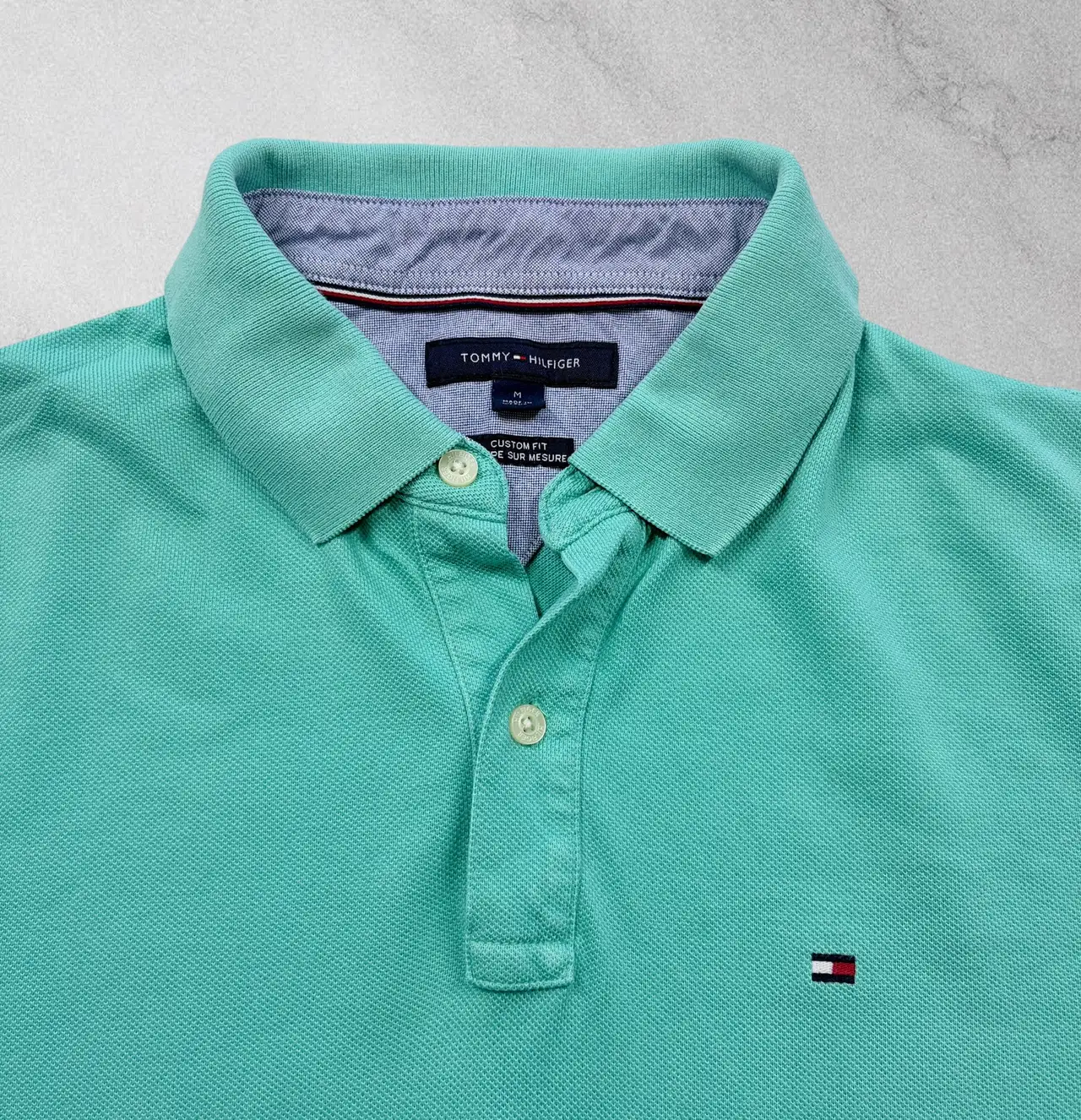 Tommy Hilfiger Custom Fit Mint Polo – M – photo 2