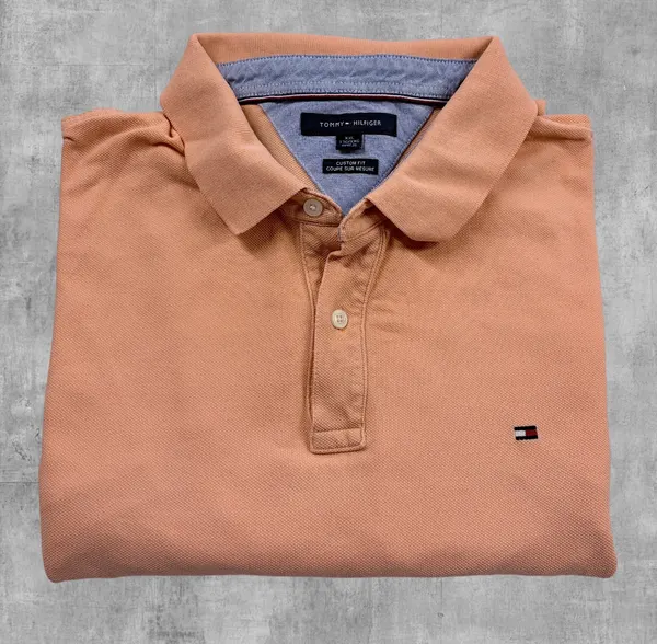 Tommy Hilfiger Peach Custom Fit Polo XXL