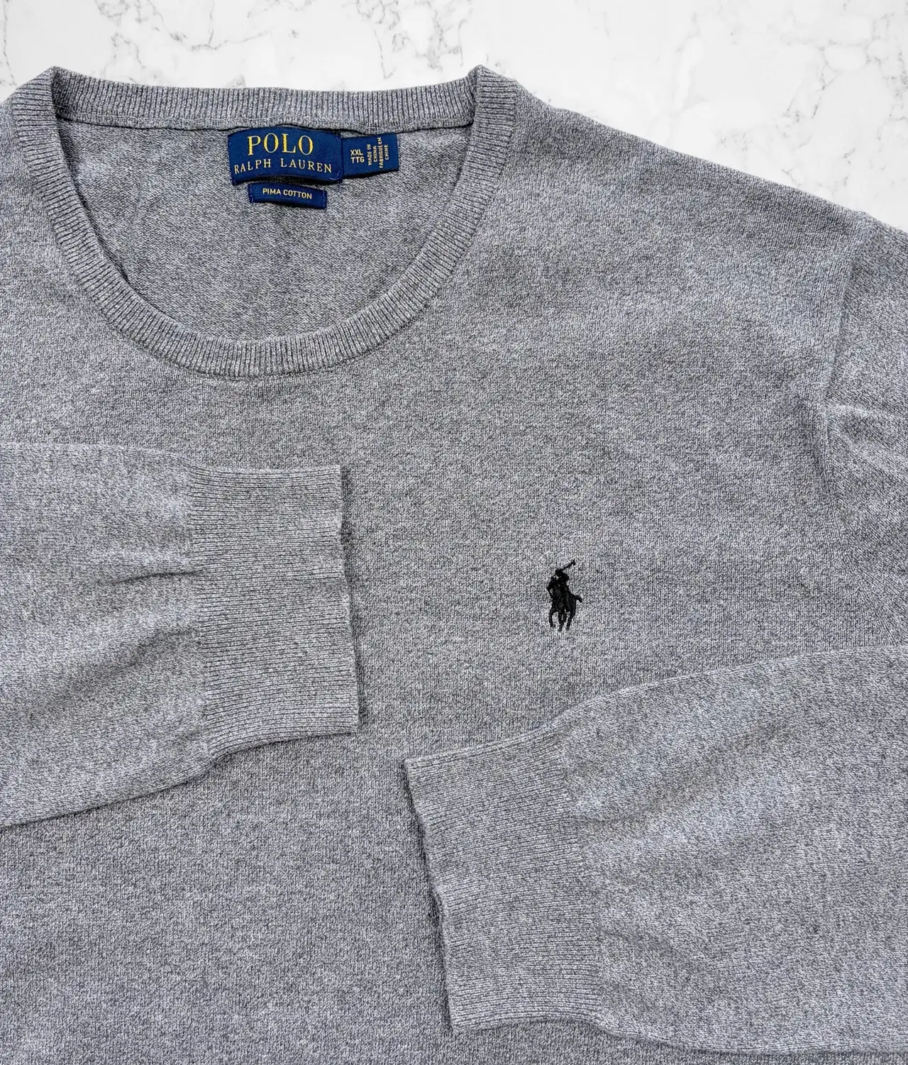 Polo Ralph Lauren Pima Cotton Crewneck XXL Grey – photo 2