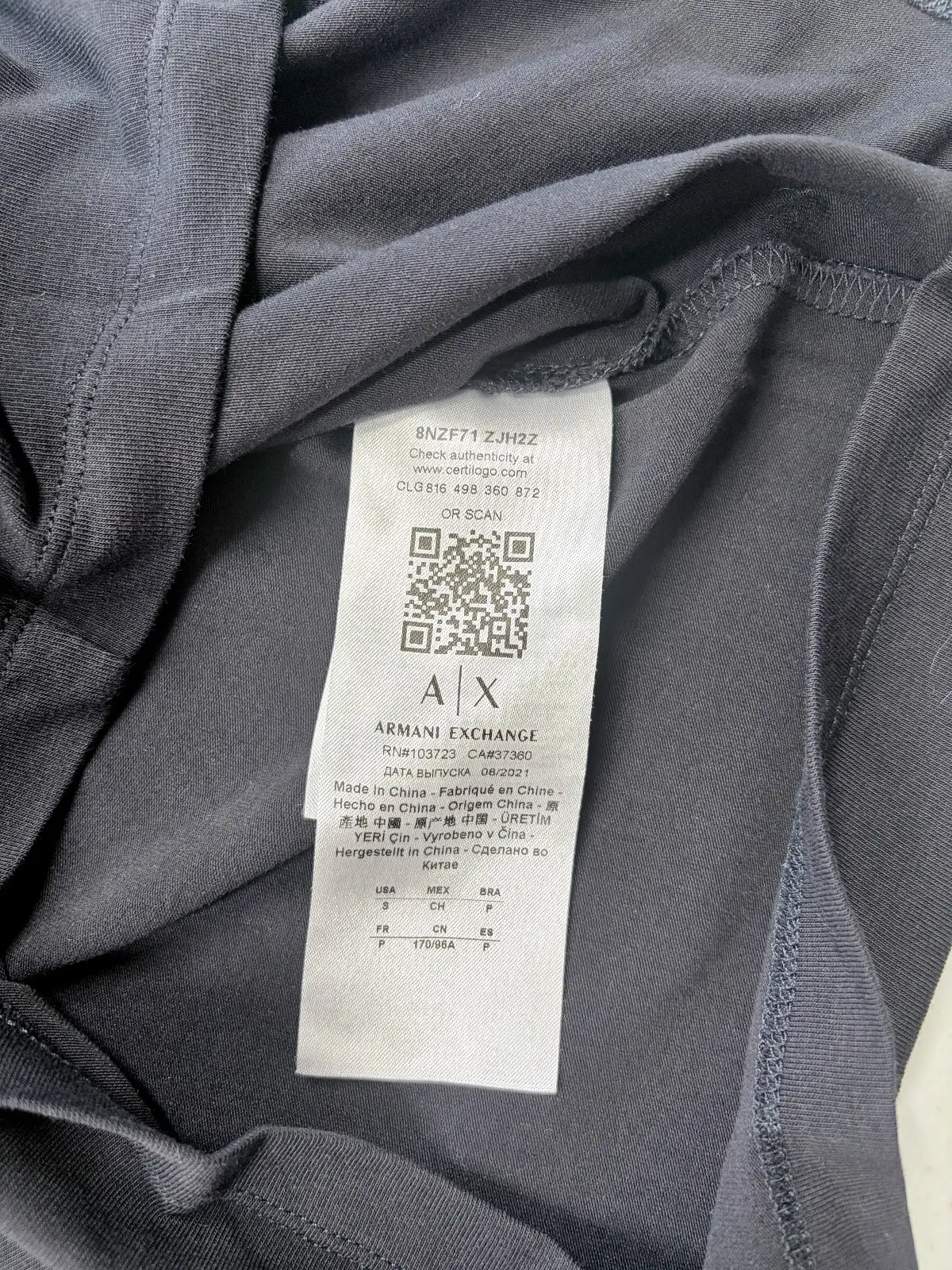 Armani Exchange A|X Logo Zip Polo – S – photo 8