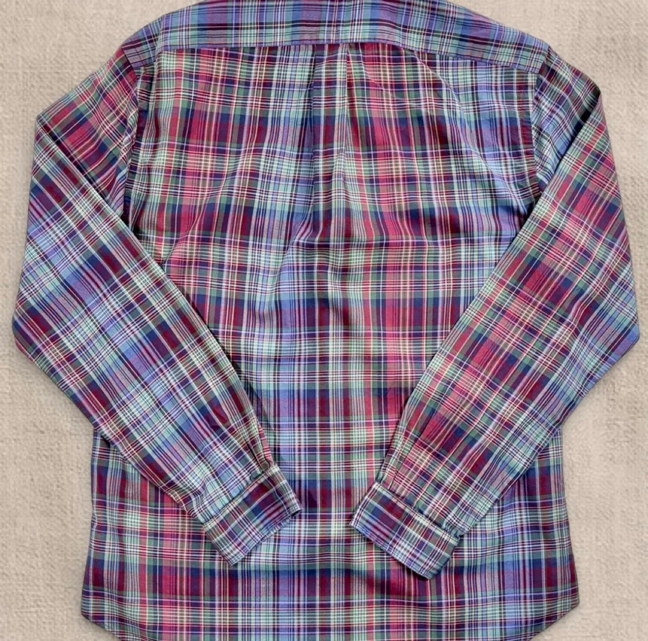 Polo Ralph Lauren Madras Plaid Slim Fit Shirt – Men’s L — photo 4