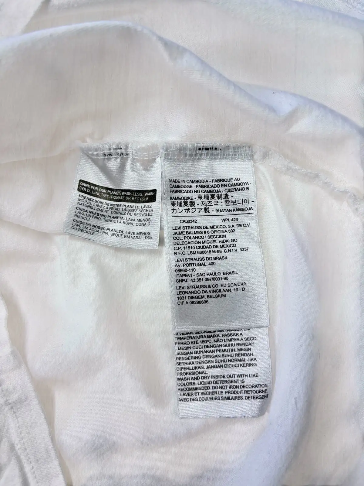 Levi's Men's XL White Camo Batwing Logo Graphic T-Shirt | 100% Cotton – photo 5