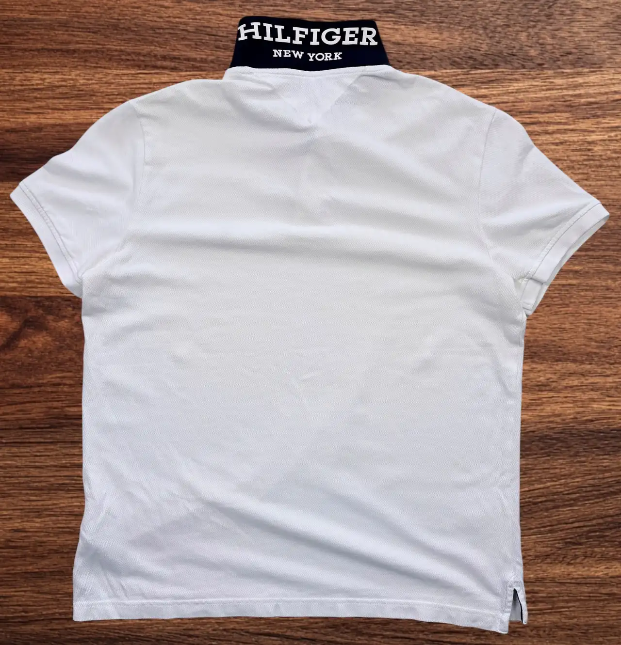 Tommy Hilfiger White Regular Fit Polo L – Statement New York Collar – photo 4