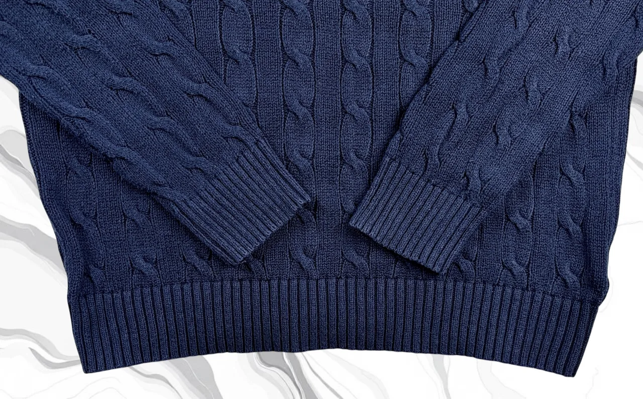 Polo Ralph Lauren Navy Cable Knit Jumper M – photo 6