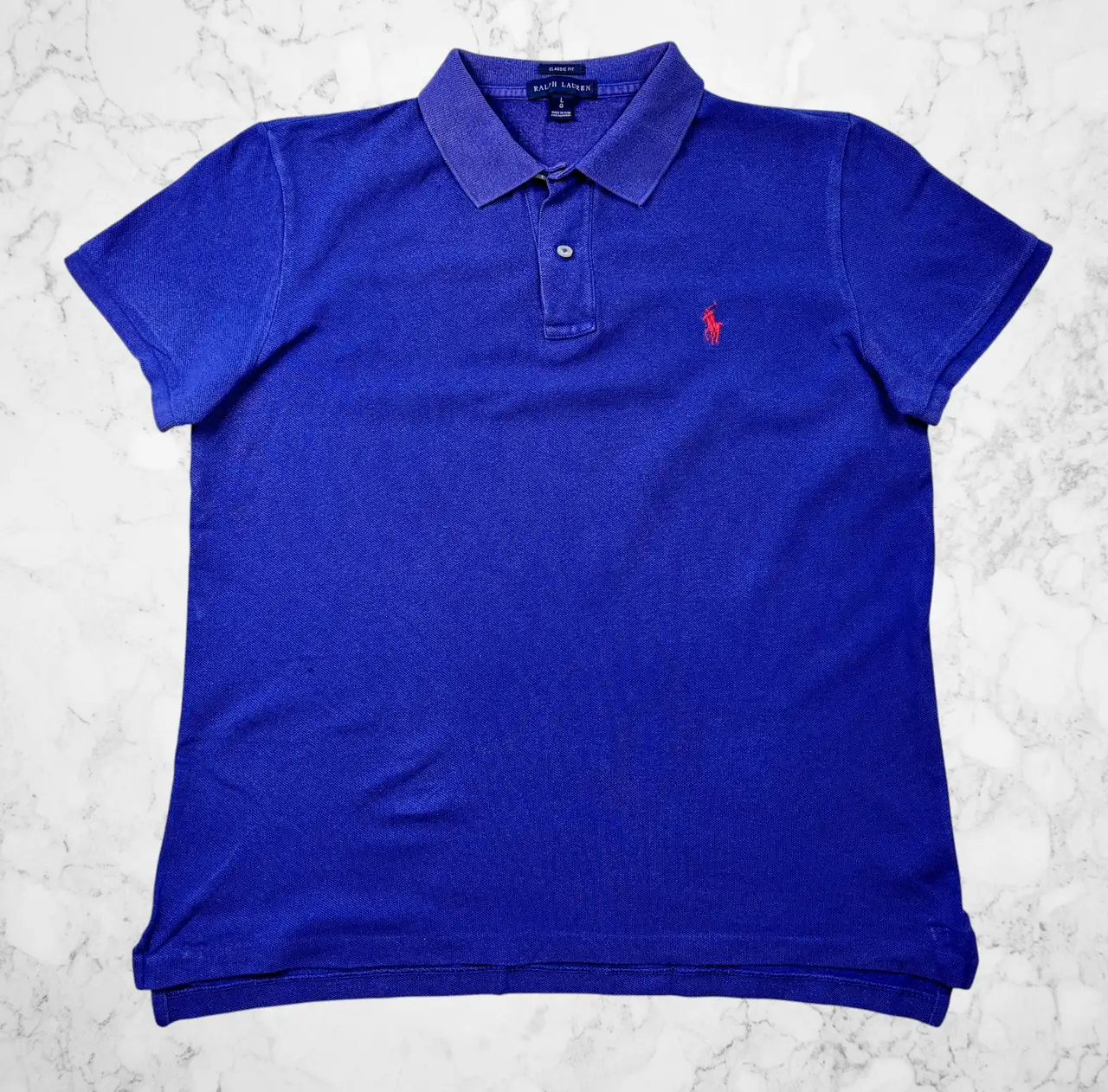 Ralph Lauren Classic Fit Blue Polo Shirt L – photo 3