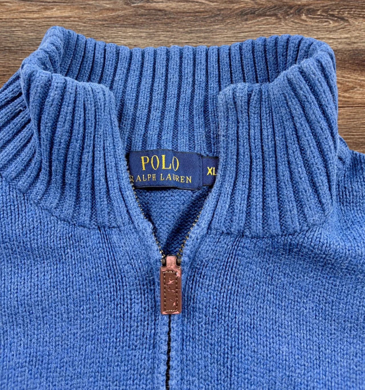 Polo Ralph Lauren Blue Quarter Zip Jumper XL – photo 5