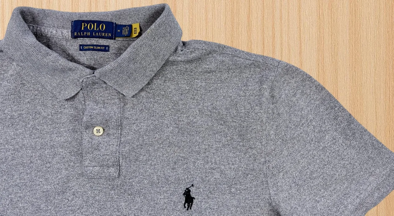 Polo Ralph Lauren Grey Custom Slim Polo M – photo 2