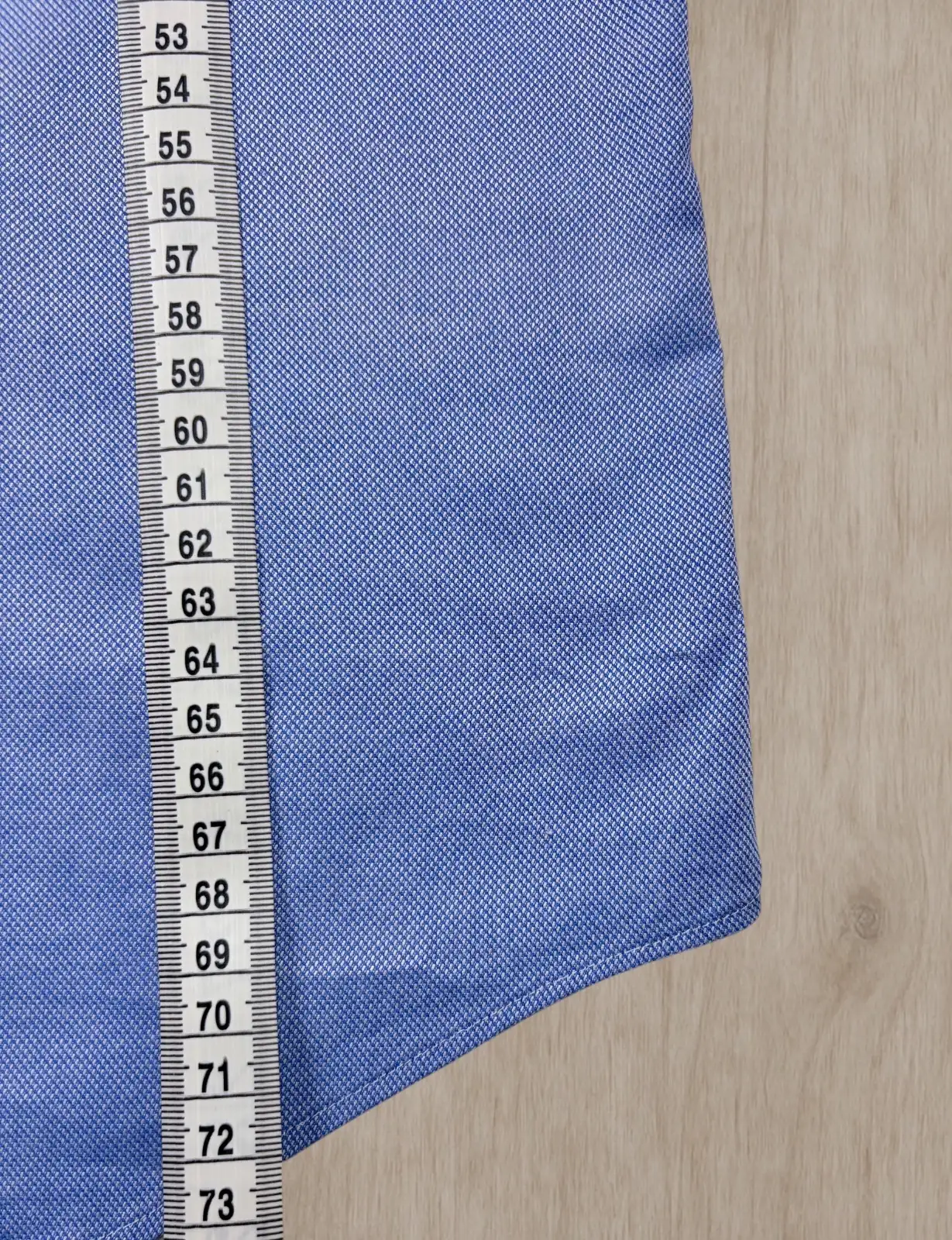 UNIQLO Men's Blue Stretch Oxford Shirt L Slim Fit – photo 6