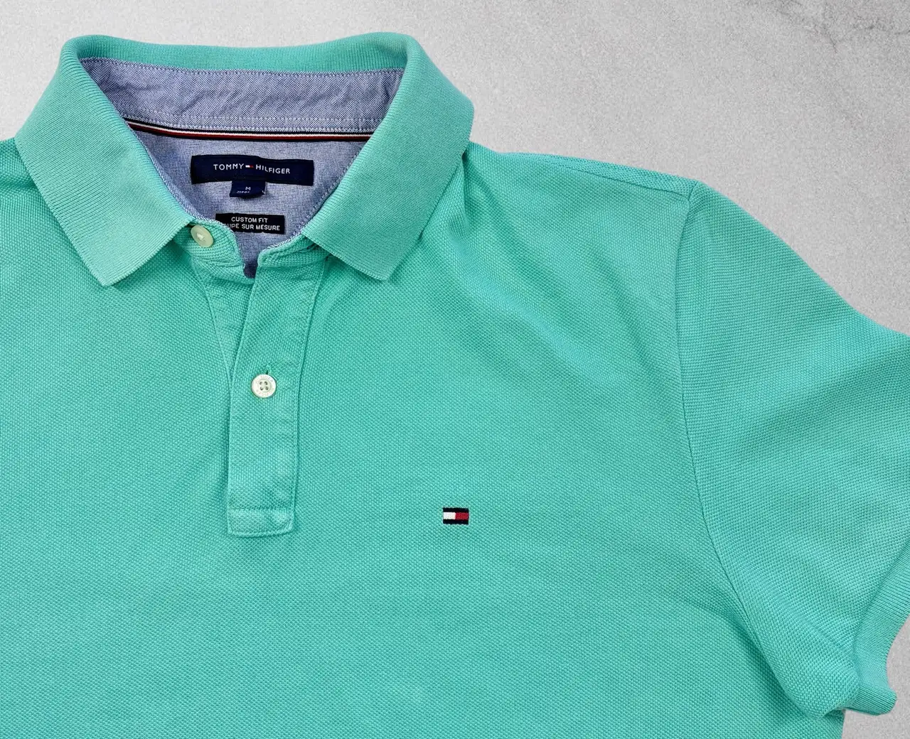 Tommy Hilfiger Custom Fit Mint Polo – M – photo 3