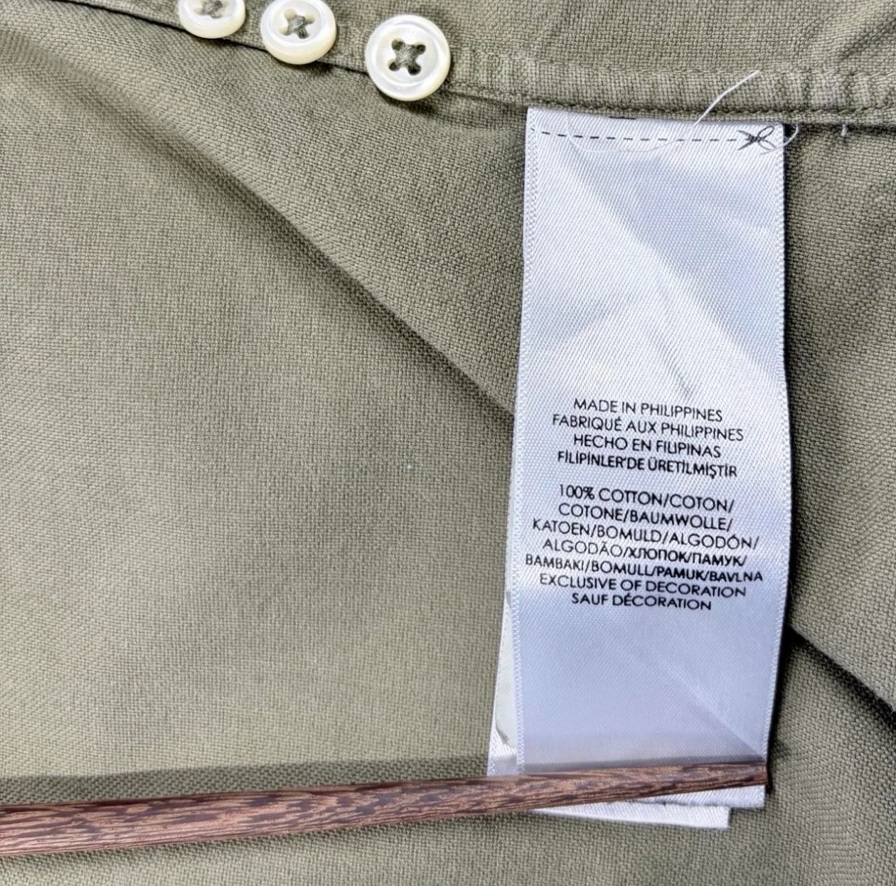 Polo Ralph Lauren Slim Fit Olive Oxford Shirt – Men’s L — photo 7