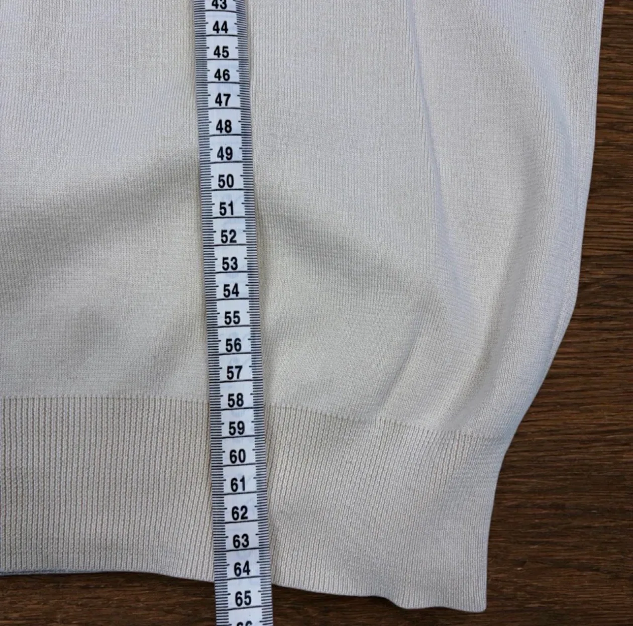 Polo Ralph Lauren Pima Cotton Cream V-Neck Knit XL — photo 8