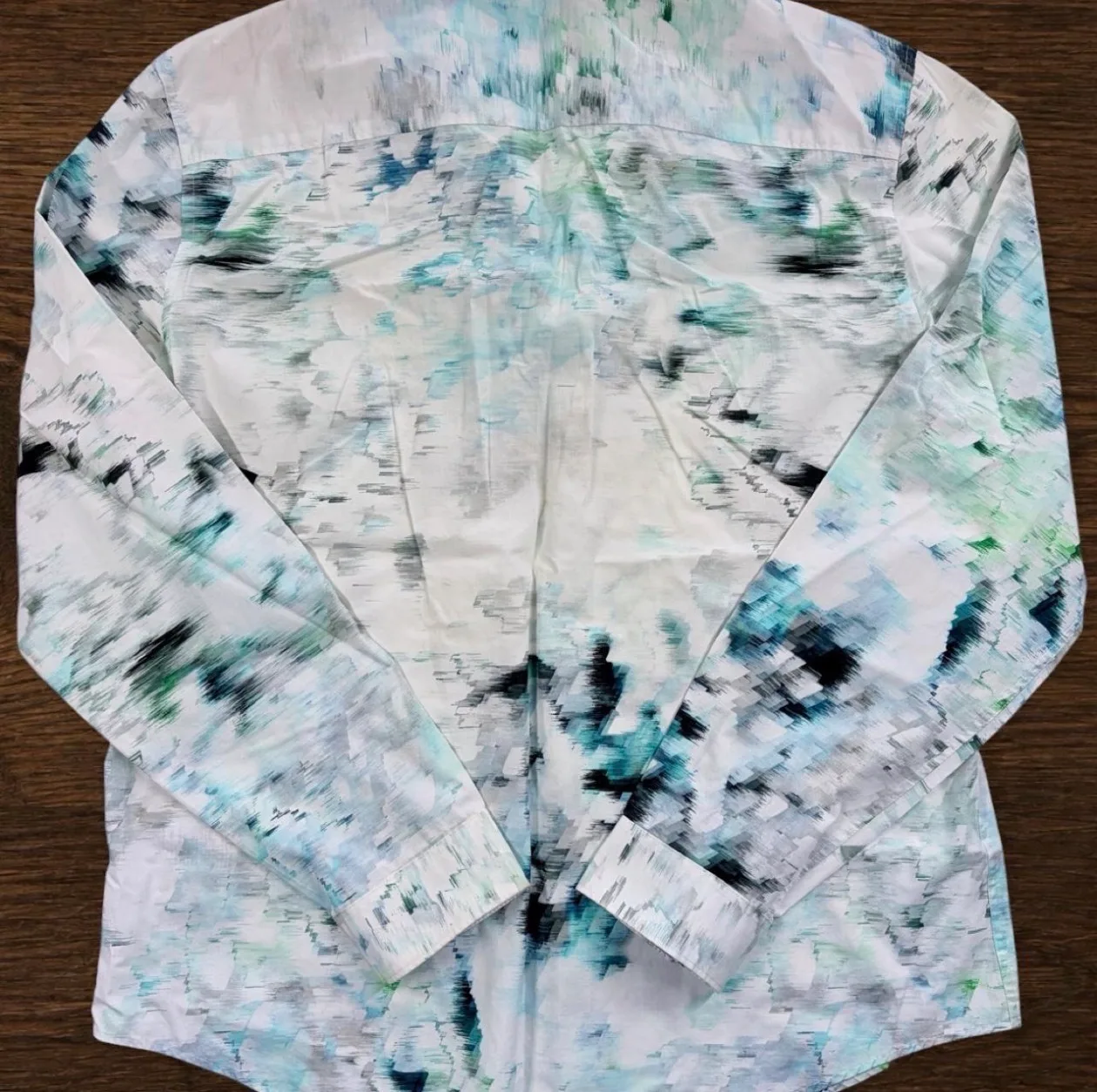 Calvin Klein XL Abstract Watercolour Body Fit Shirt — photo 4