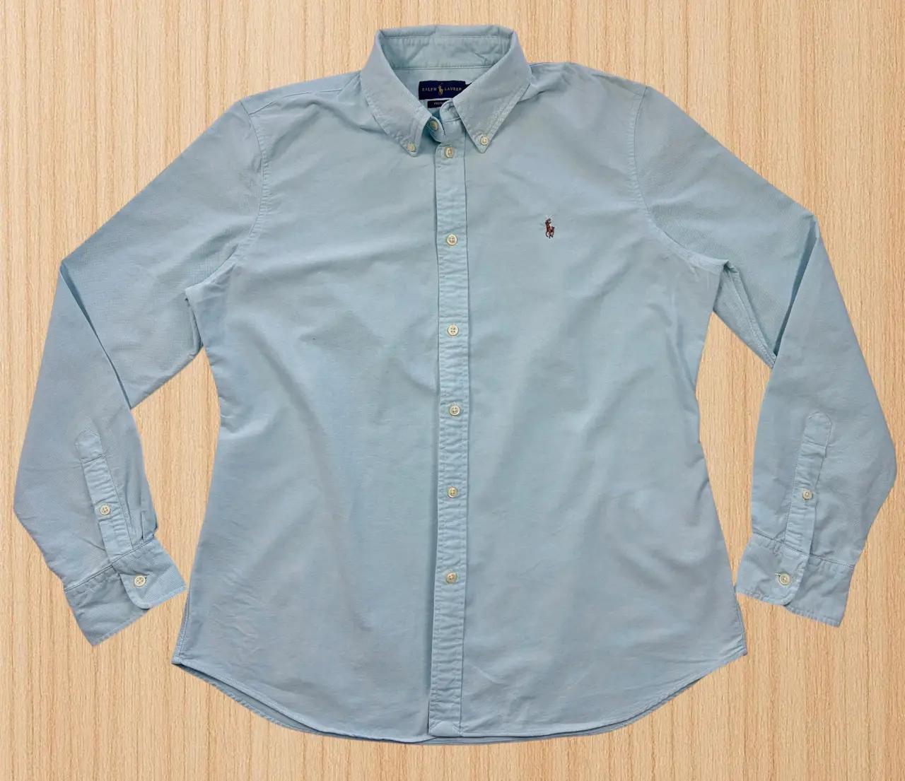 Ralph Lauren Custom Fit Oxford Shirt XL Aqua Blue – photo 3