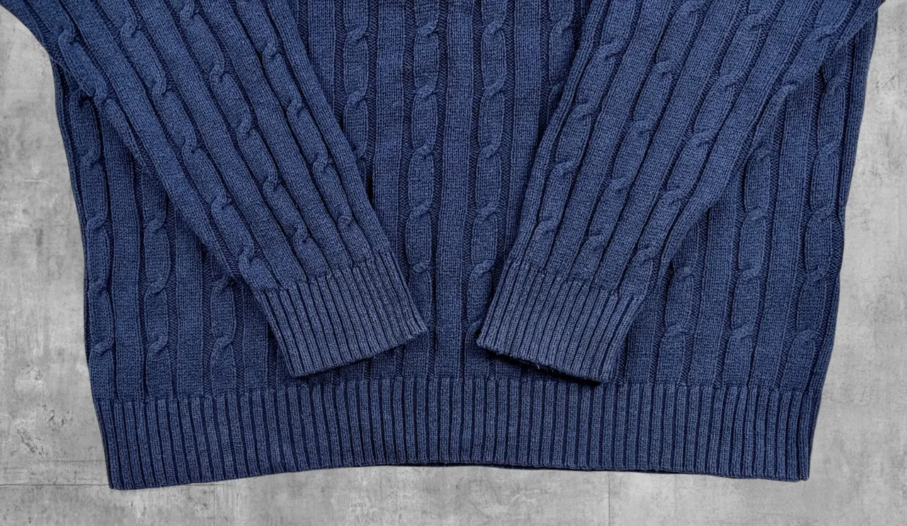Polo Ralph Lauren Navy Cable Knit Jumper L – photo 5