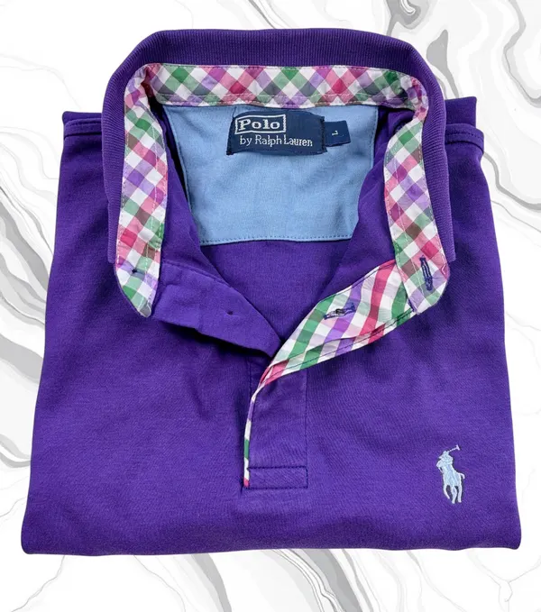Polo Ralph Lauren Purple Contrast Polo L