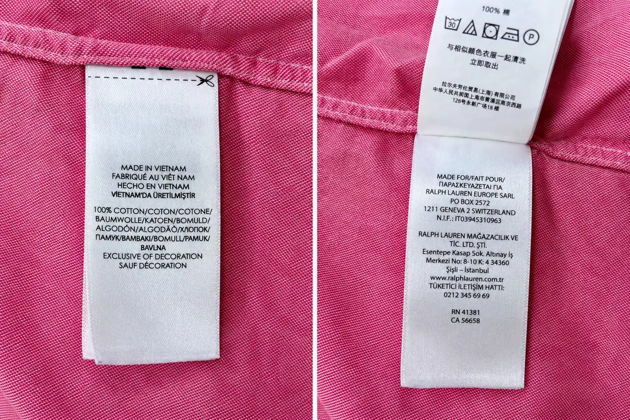 Polo Ralph Lauren Slim Fit Pink Chambray Oxford Shirt XL – photo 8