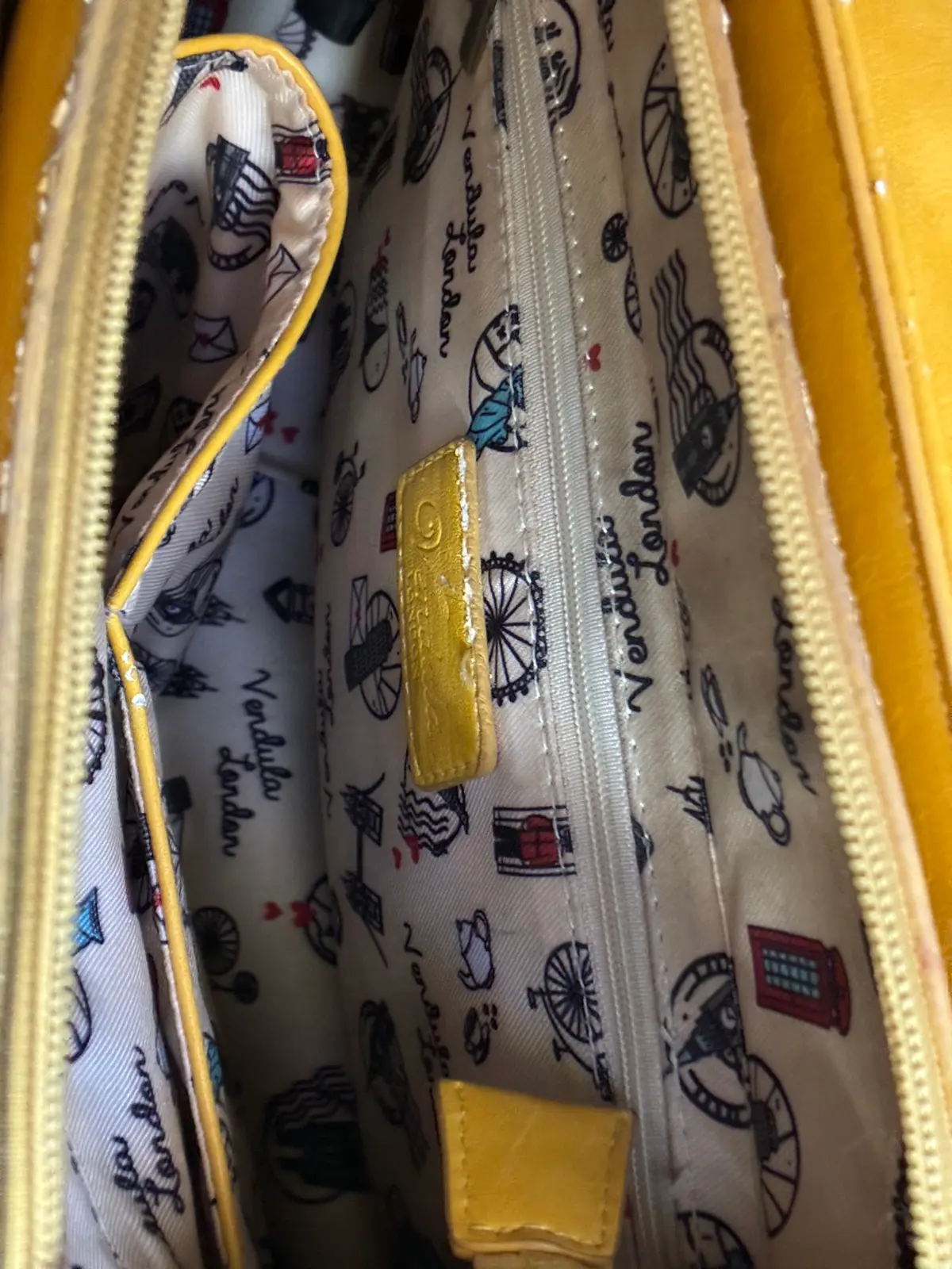 Vendula London Rare Yellow Flower Shop Grab Bag Handbag – photo 5