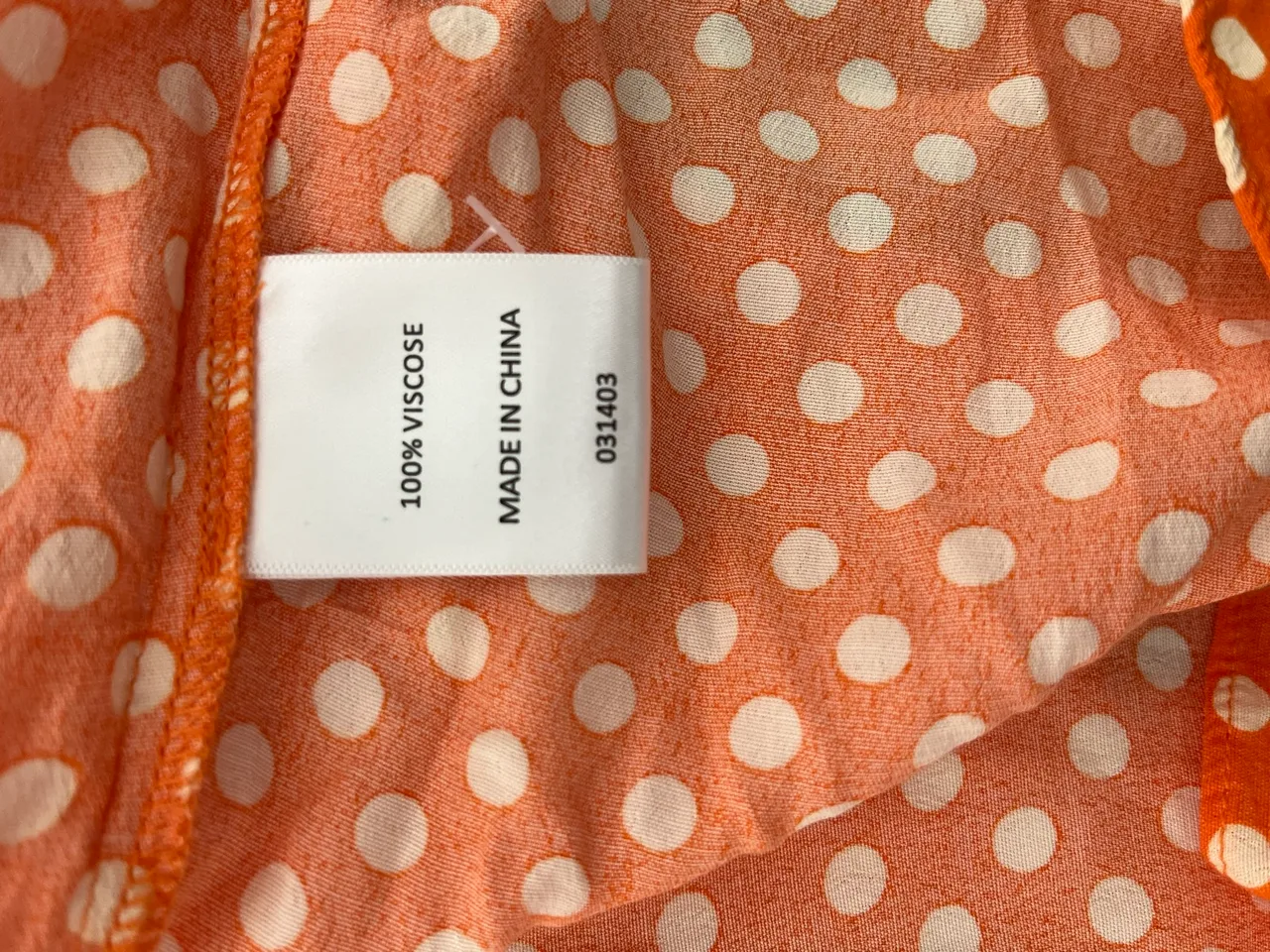 Sussan Orange Polka Dot Top 12 Retro 60s Asymmetric Mod Draped Blouse – photo 4