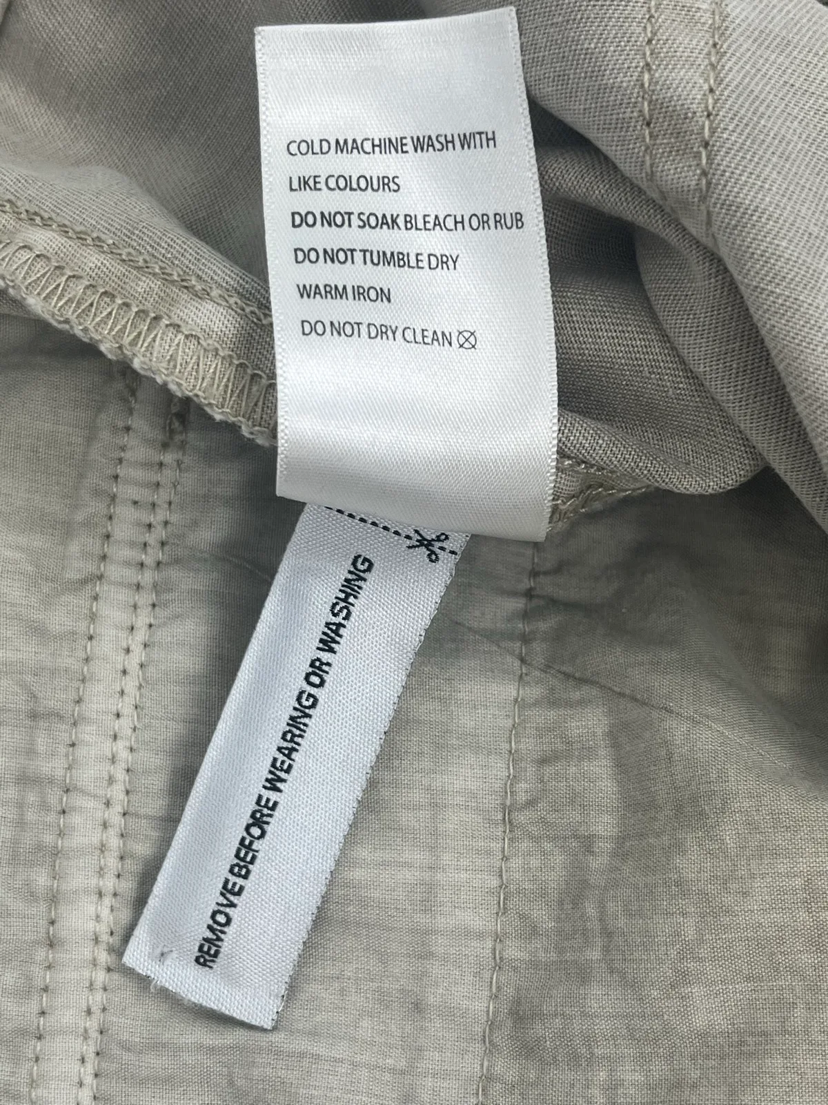 Khoko Collection Womens Cargo Pants Beige Size 10 — photo 4