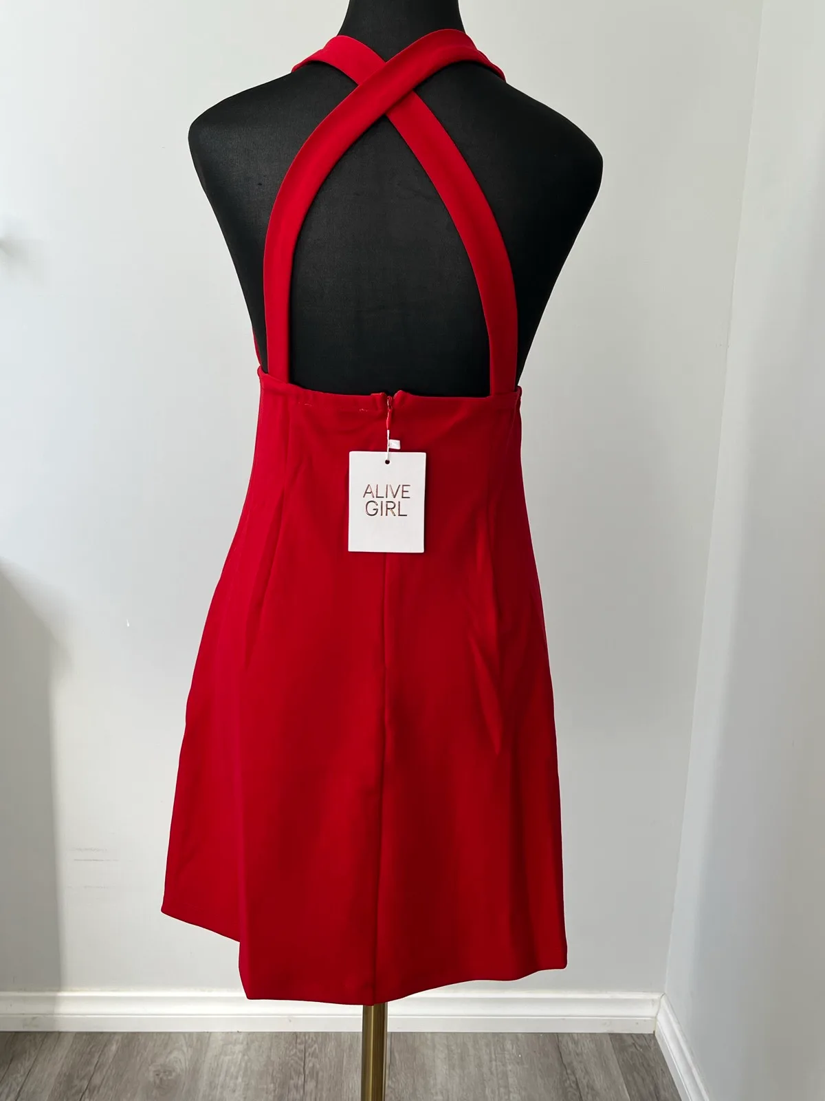 Alive Girl Women’s Halter Neck Red Dress Size 10 BNWT — photo 2