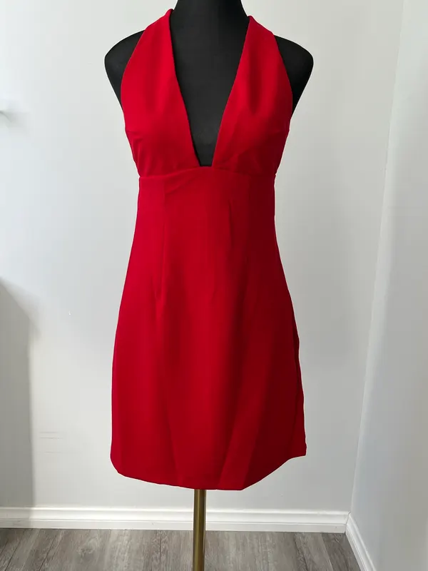 Alive Girl Women’s Halter Neck Red Dress Size 10 BNWT