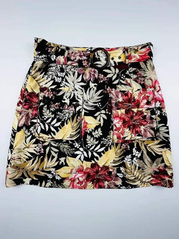 Sheike Linen Blend Mini Skirt Size 12
