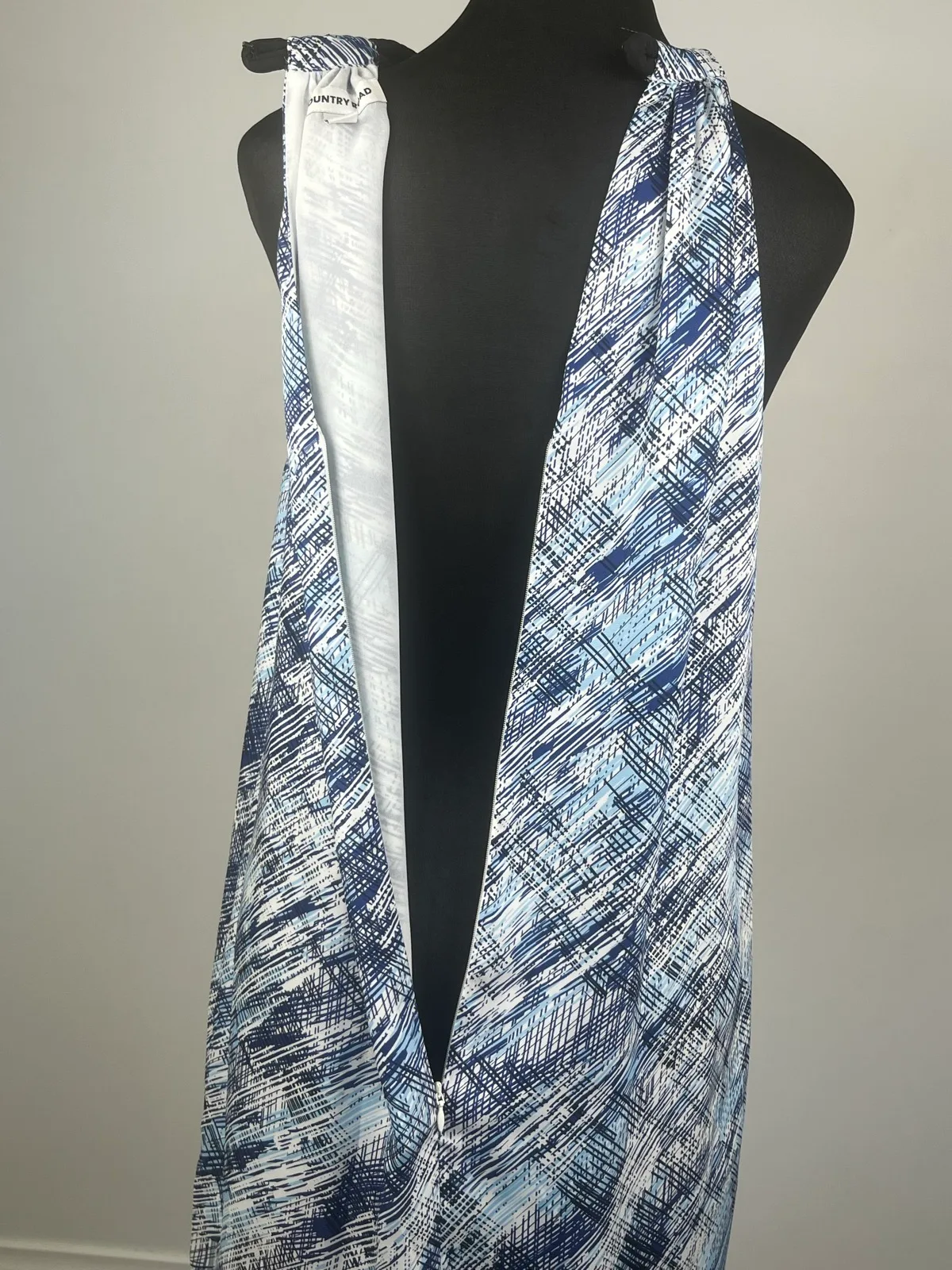 Country Road Women’s Abstract Print Dress Blue Size 12 — photo 4