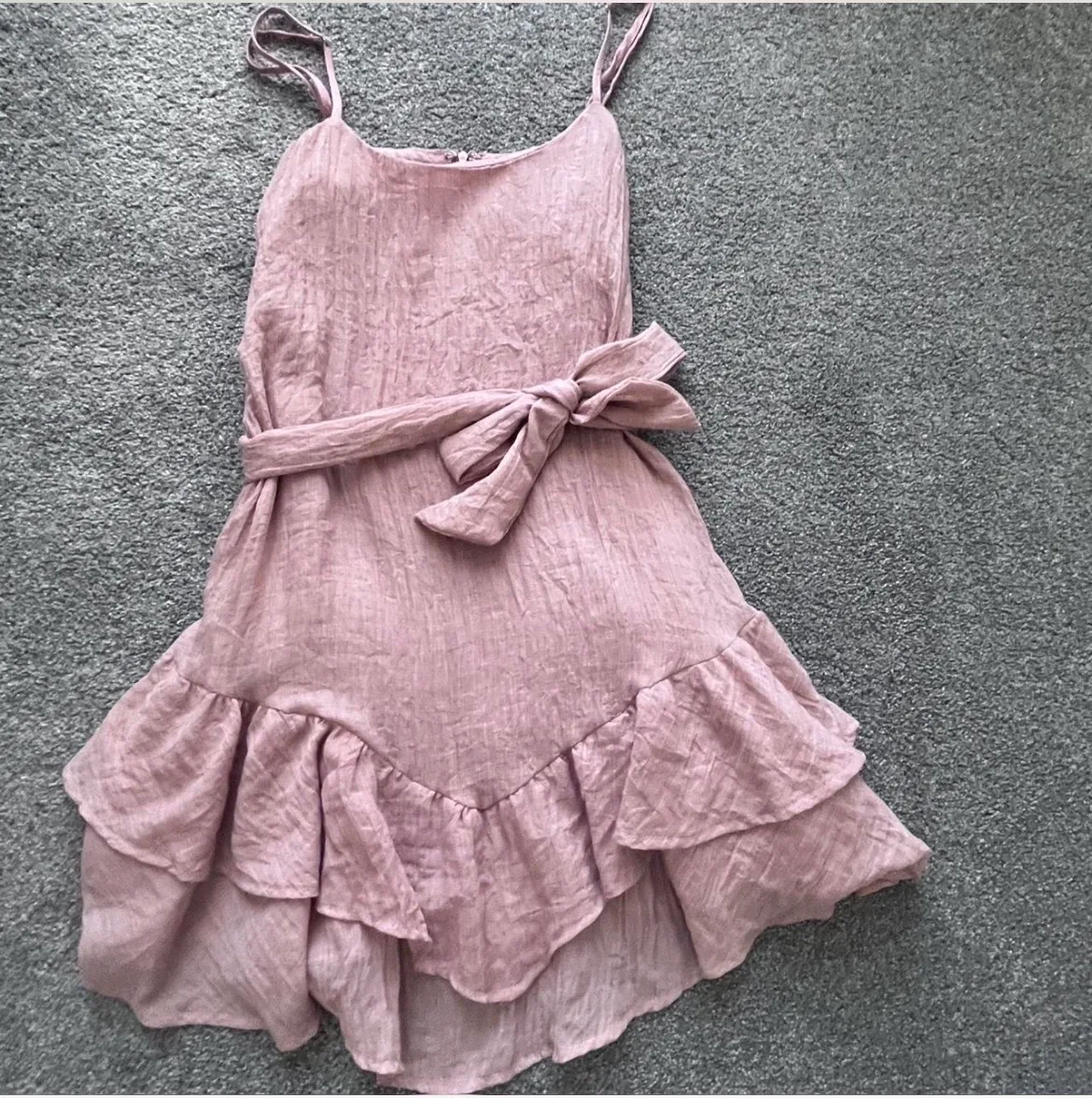 Pink ruffle dress — photo 2
