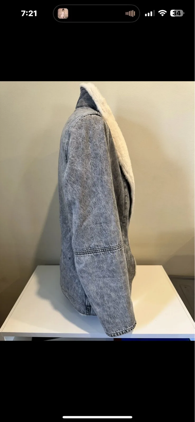 Just Jeans Women’s Acid Wash Sherpa Denim Jacket — photo 8