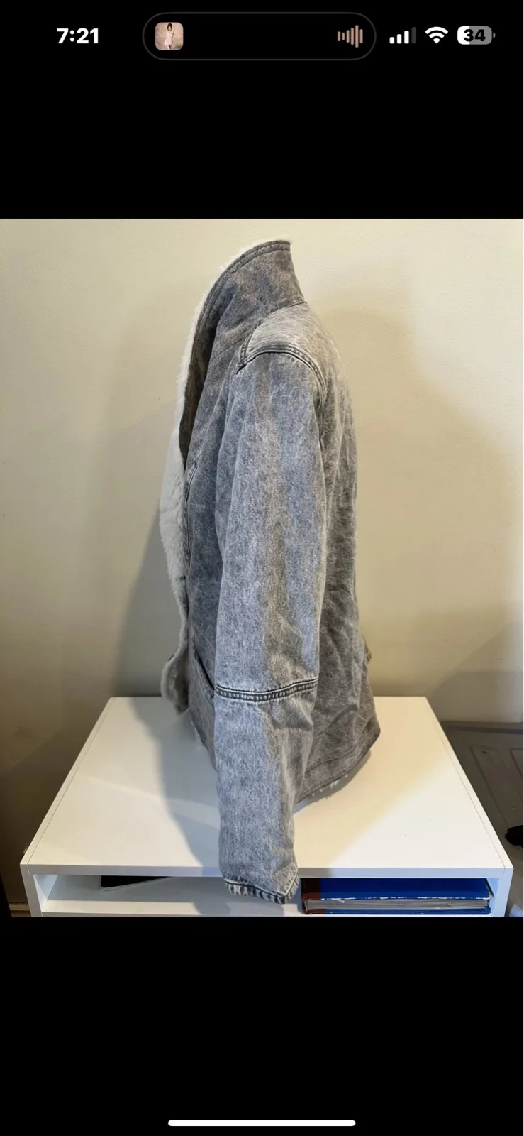 Just Jeans Women’s Acid Wash Sherpa Denim Jacket — photo 9