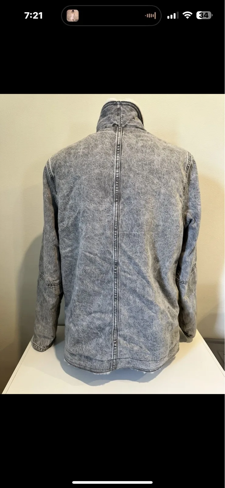 Just Jeans Women’s Acid Wash Sherpa Denim Jacket — photo 11
