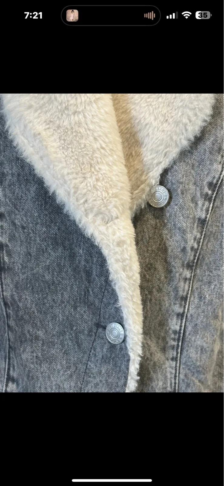 Just Jeans Women’s Acid Wash Sherpa Denim Jacket — photo 3