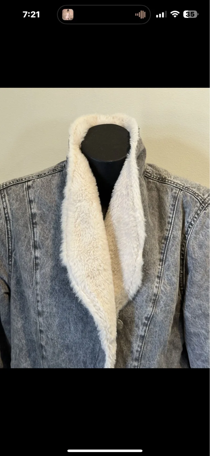 Just Jeans Women’s Acid Wash Sherpa Denim Jacket — photo 2