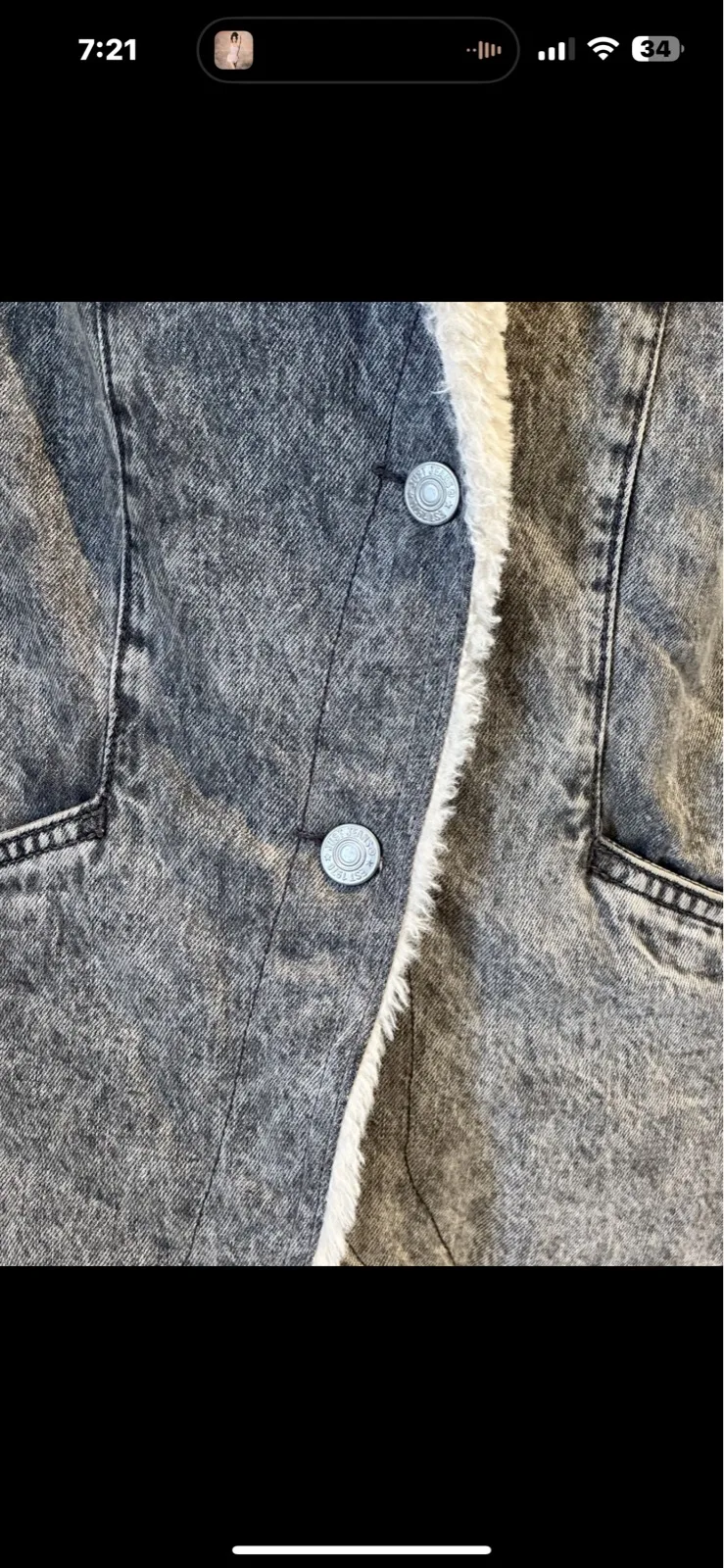 Just Jeans Women’s Acid Wash Sherpa Denim Jacket — photo 7