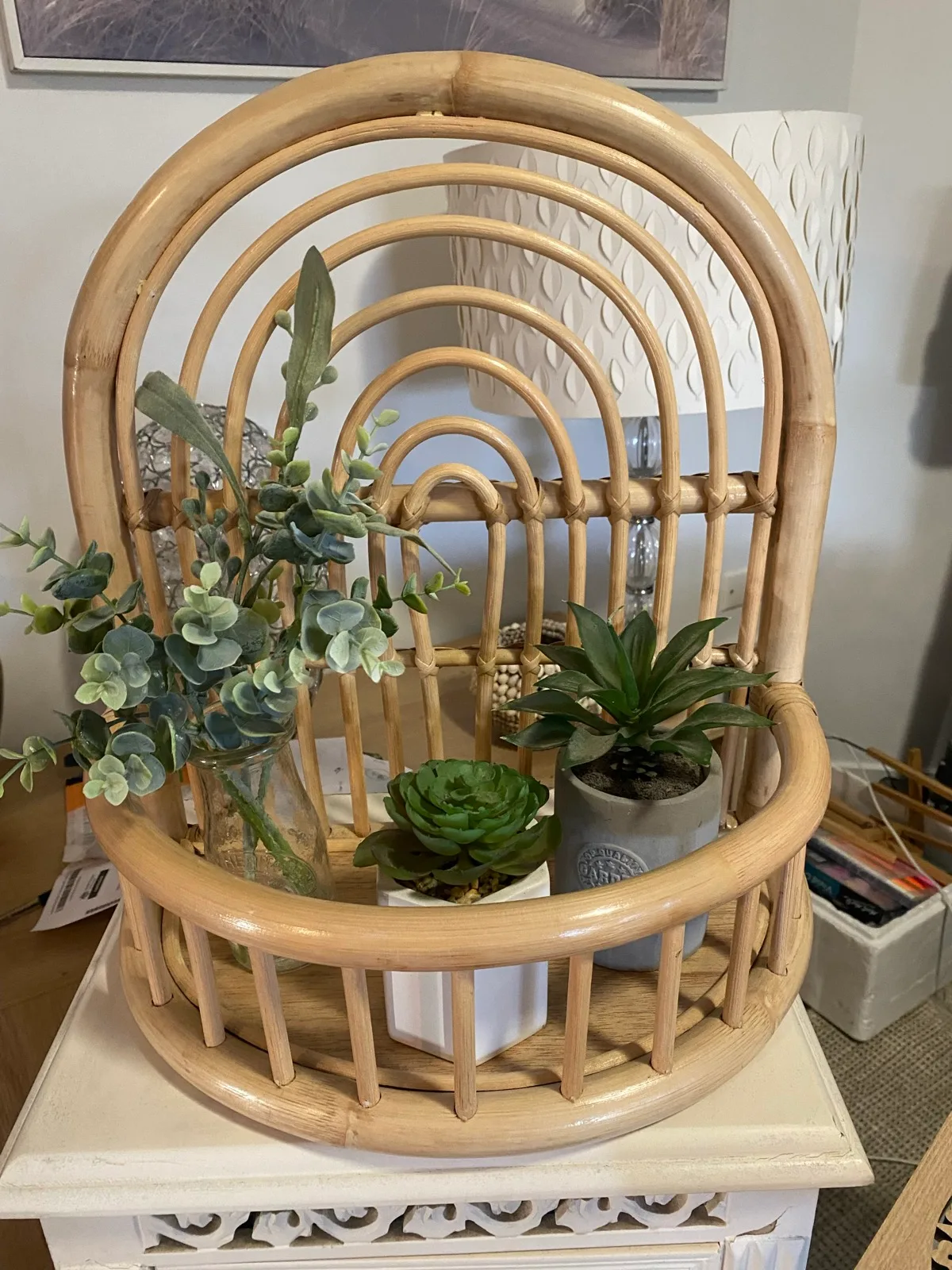 Cane arched shelf — photo 3