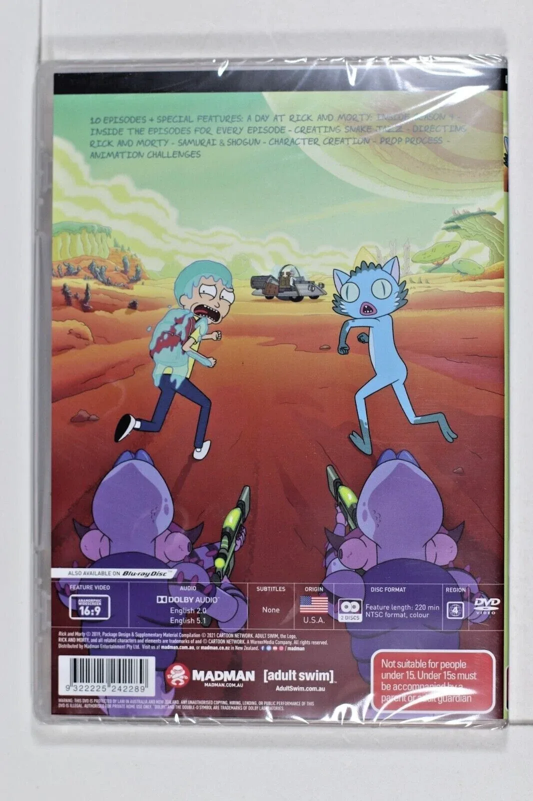 Rick And Morty : Season 4 : Region 4 DVD New Sealed — photo 2