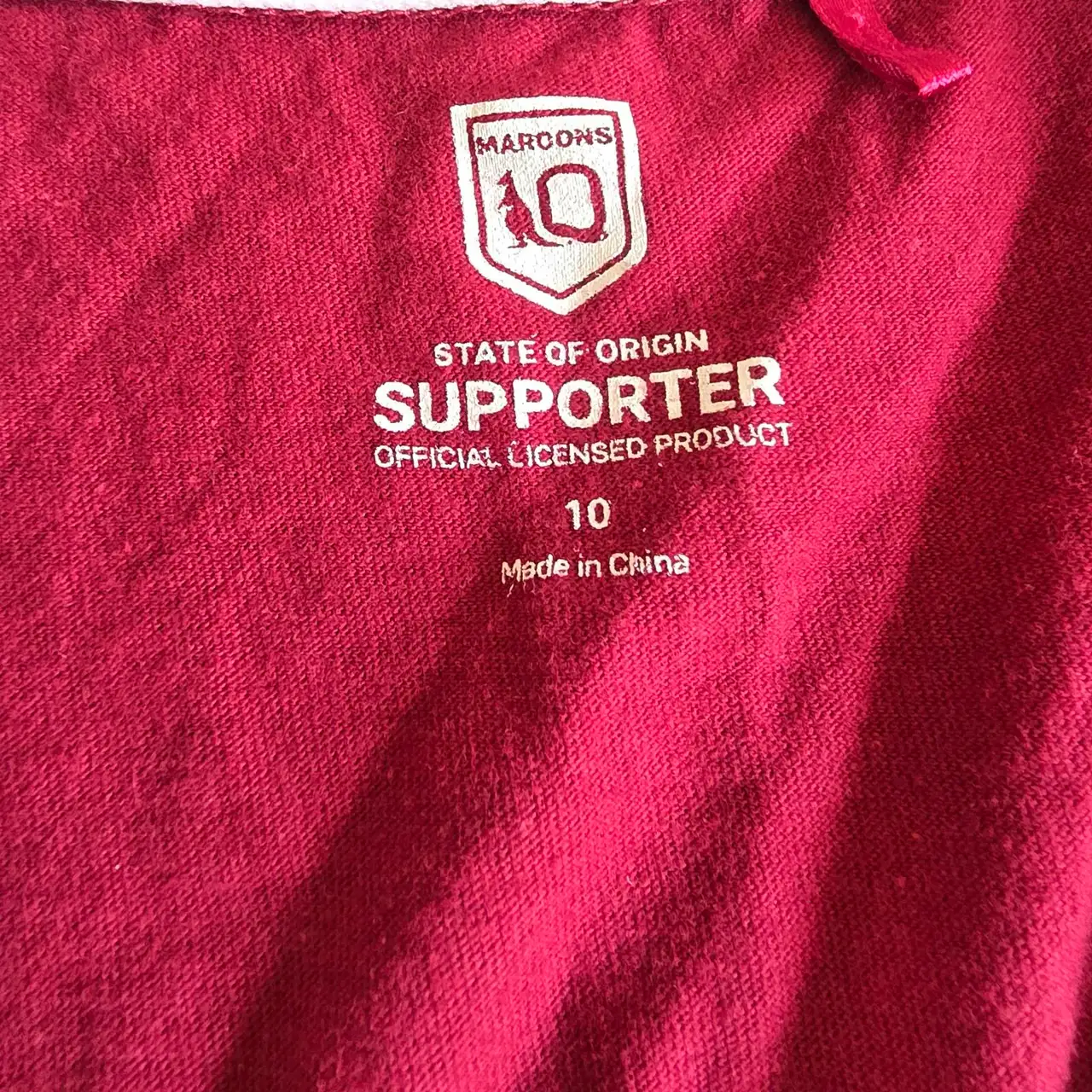 NRL Maroons Tshirt Size 10 Unisex – photo 6