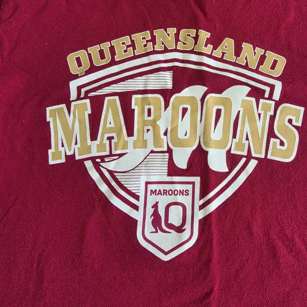 NRL Maroons Tshirt Size 10 Unisex