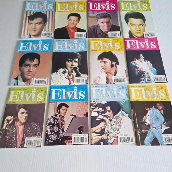Elvis Monthly Magazine 1994 Full Year Set - Issues 408-419 (35th Year) Complete