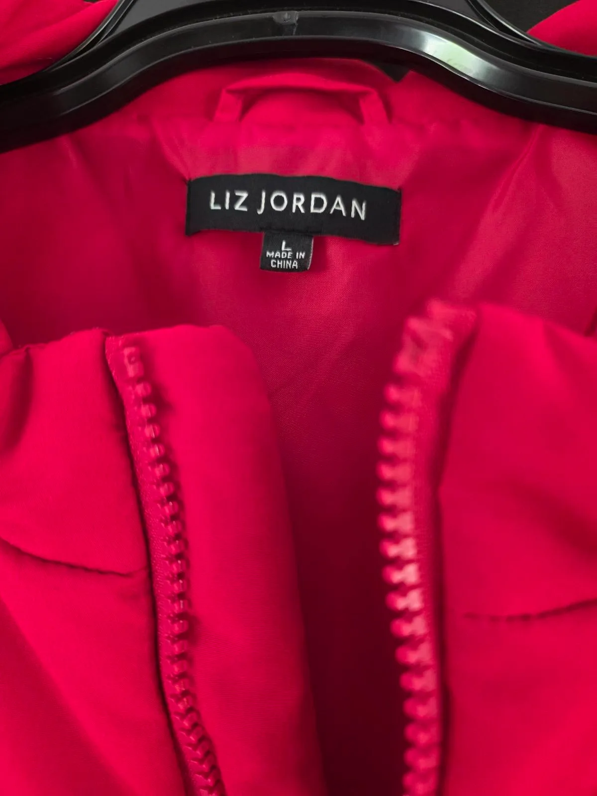 Puffer Jacket Liz Jordan Biker Jacket Style. Size L. — photo 2
