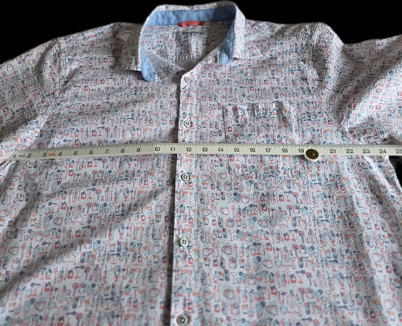 Tommy Bahama Nova Wave short sleeve shirt 96% Cotton 4% Spandex — photo 6