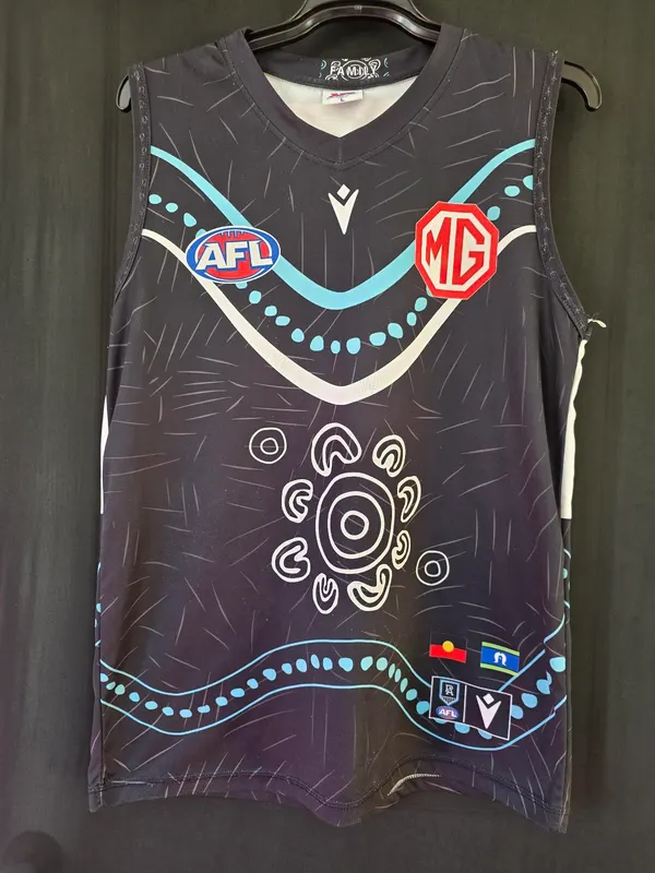 AFL Port Adelaide Power 2014 Indigenous Guernsey. Size Large