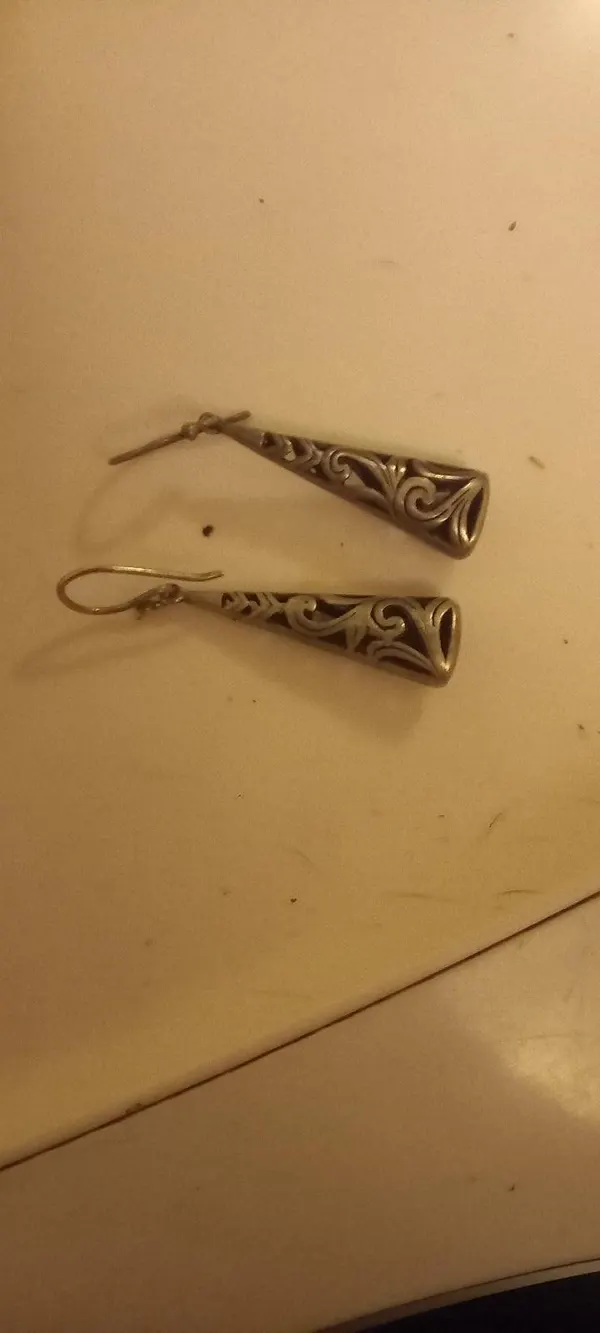 Silver earrings
