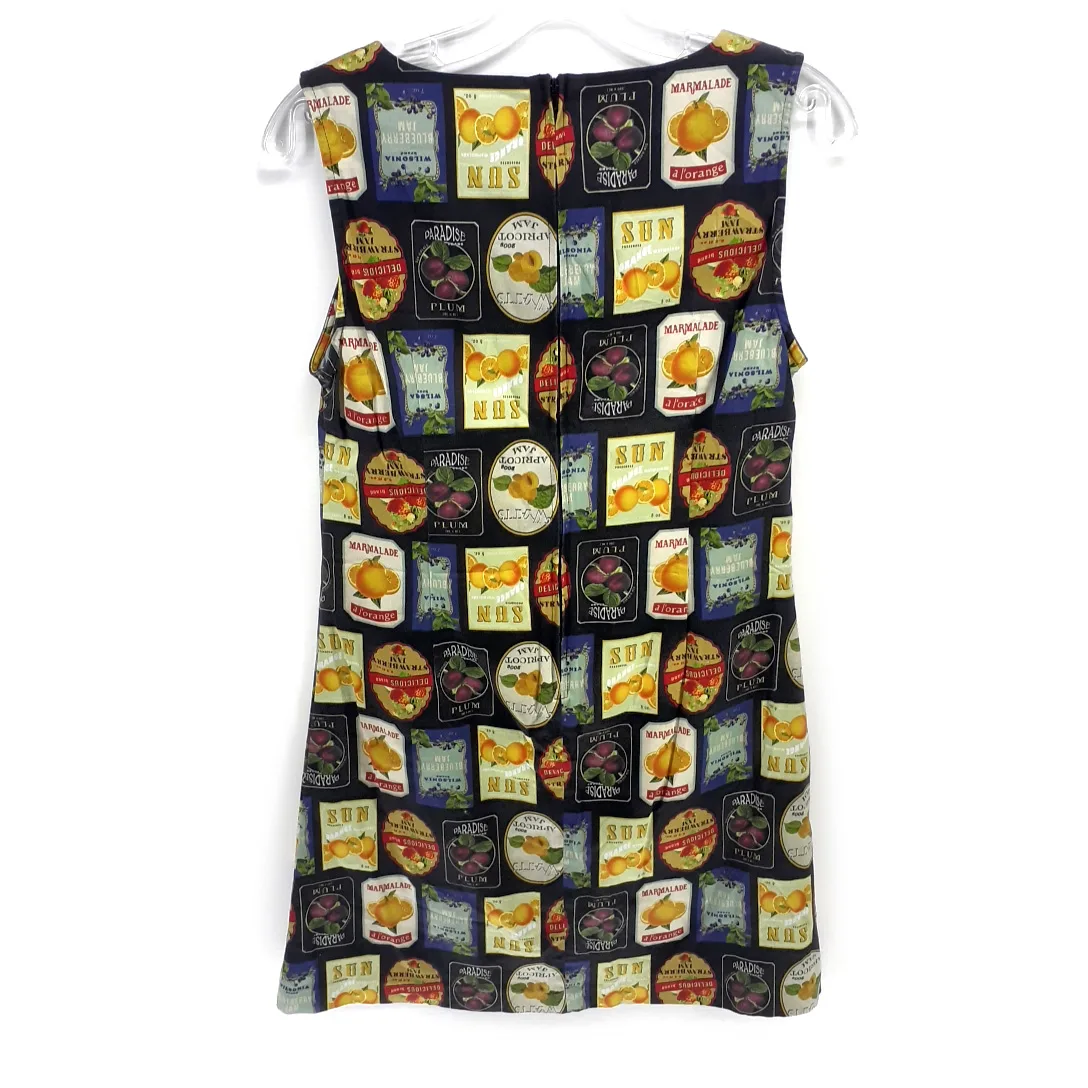 Revival Mini Dress Size 10 Sleeveless Shift Black Jam Label Unique Rare Festival — photo 5