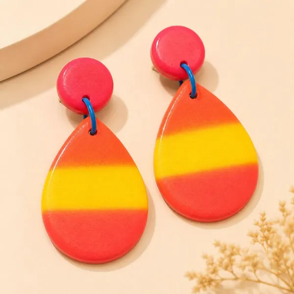 🌸 Handmade polymer clay statement earrings 🌸