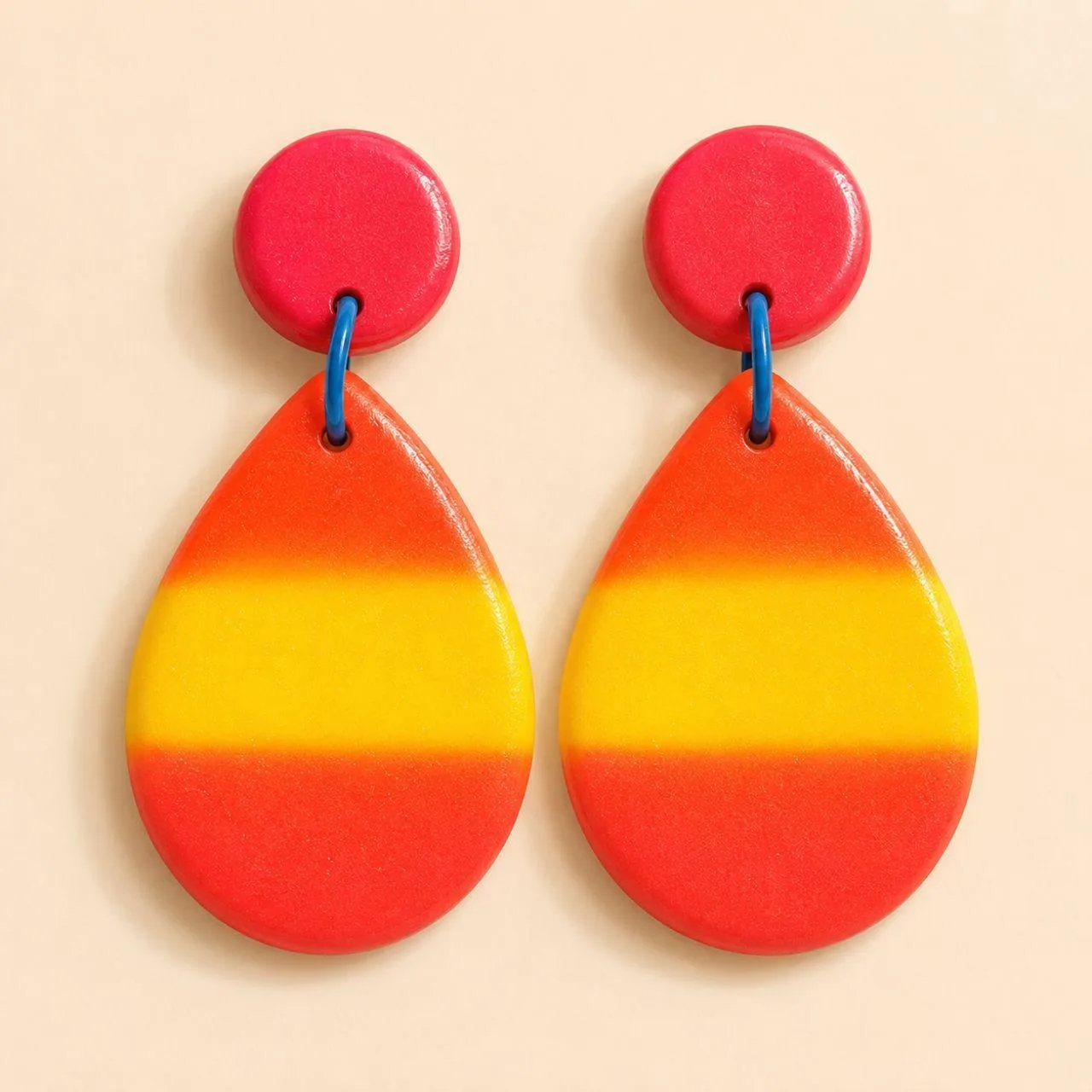 🌸 Handmade polymer clay statement earrings 🌸 — photo 2